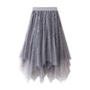 Women Tutu Tulle Skirt Fairy Elastic High Waist Party Midi