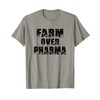 Farm Over Pharma Vegetable Tee T-Shirt, Small, Grey