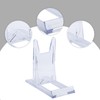 Rumyve 6Pcs Acrylic Display Stands,Adjustable Clear Plate Display Stands,Multifunctional Easel