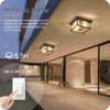 GOEBLESON Motion Sensor Outdoor Ceiling Light, Outdoor Flush Mount Ceiling
