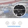 RESFNSE 600Pcs Black Nylon Rubber Flat Washer Assortment Kit for