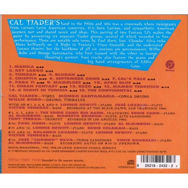 CAL TJADER QUINTET/CAL TJADER - LATINO CON CAL TJADER *