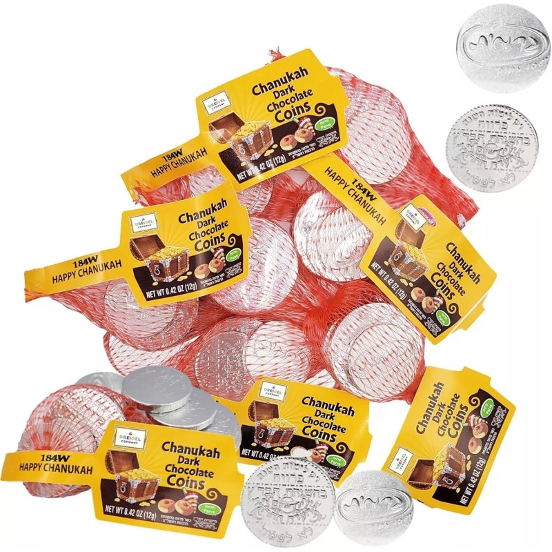 Hannukah Chocolate Gelt Chanukah Gelt Dark Chocolate Coins Hanukkah Party