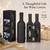 3/5-Piece Wine Opener Accessory Set – Stainless Steel Corkscrew, Foil
