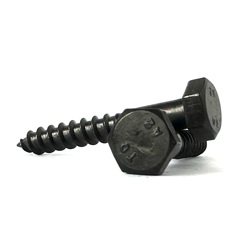 M6 x 60mm - Black Stainless Steel - Hex Head