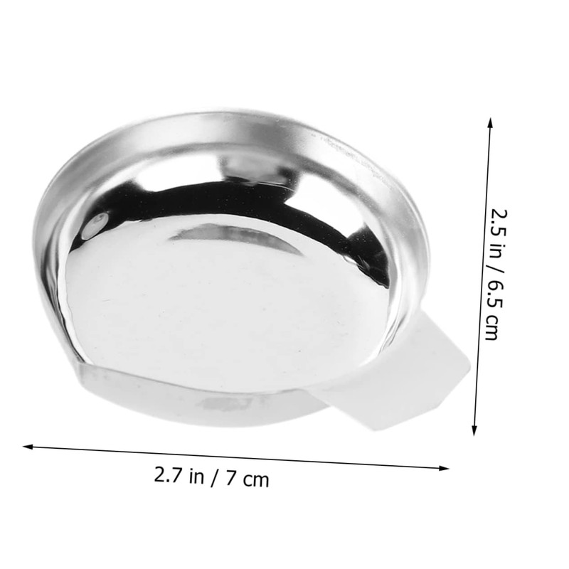 OHPHCALL 3pcs Jewelry Scale Trays Digital Scale Pans Stainless Steel