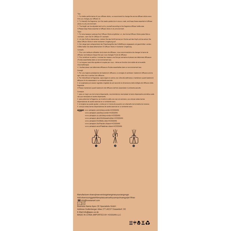 HOSSIAN 10 x Random Coloured Ball Vines Aroma Diffuser Aromatherapy