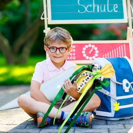 BOFUNX School Cone Bow Green School Cone Bow Football Sugar Bag Bow for Boys - 60 x 20 cm Bow School Cone Sugar Bag Decoration First Day of School Decoration