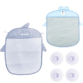 2 PCS Mesh Bath Toy Storage - Mesh Bath Toy Storage Bags -The Perfect Net for Bathtub Toys & Bathroom Organizer Bag -Easy Storage of Bath Toys and Other Bathroom Items