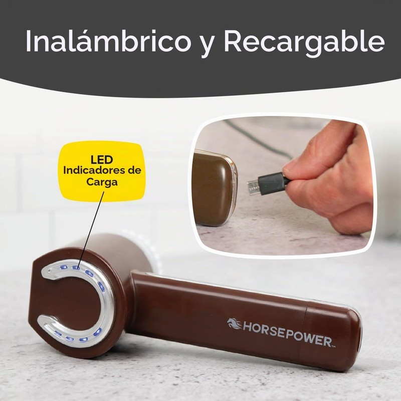 Cepillo Eléctrico Inalámbrico Ruby Horsepower 350 RPM Impermeable Modelo 17461