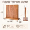 Acacia Wood Magnetic Knife Holder Stand for Kitchen Countertop