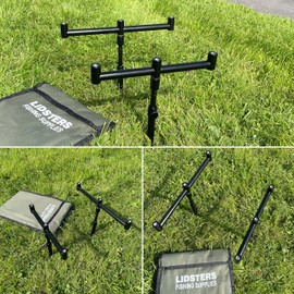 3 ROD SET UP BLACK 2 20-30CM BANK STICKS 2 BUZZ BARS 25CM 30CM CARP FISHING 16MM