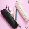 Leather Pen Pencil Case, 2 Pieces Cute Pencil Pouch Small