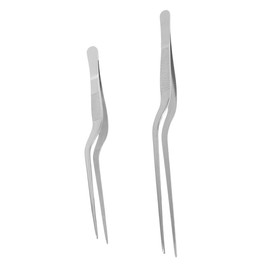 Alipis 2sets Multi-use Fish Bone Tweezers Metal Kitchen Accessory for Handling 2pcs*2