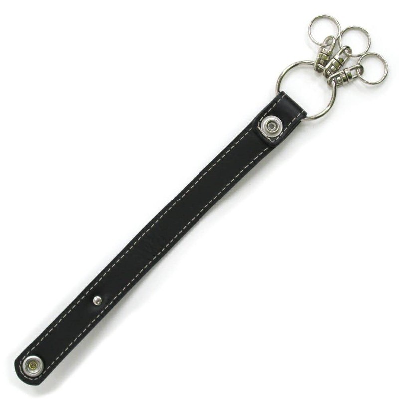 Wachifudo Dayan Cat Dayan Genuine Leather Metal Belt Key Black,