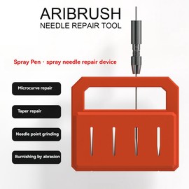 Wisyurt Airbrush Needle Repair and Sharpening Tool Kit - Maintenance & Polishing Accessories for 0.2mm, 0.3mm, 0.5mm Needles