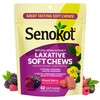 Senokot Laxative Soft Chews, Overnight Constipation Relief with Senna Extract,