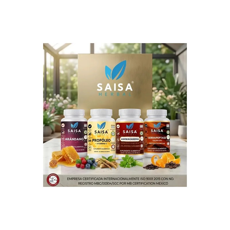 Citrato Magnesio Potasio 650 120 Cápsulas Saisa Herbal Suplemento Alimenticio