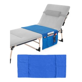 Dodheah Strandstuhl Handtücher Liegenbezug Strandtuch Baumwolle Weicher Frottier Schonbezug Strandkorb Handtuch mit Taschen Dünn und Leicht Ultra Saugfähig für Strandurlaub Reisen Gartenliegen