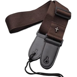 CC CAIHONG CC CAIHONG Guitar Strap, Bass Guitar Straps Acoustic Electric Woven Simple Leather Ends Adjustable Vintage with Pick Pocket - Brown