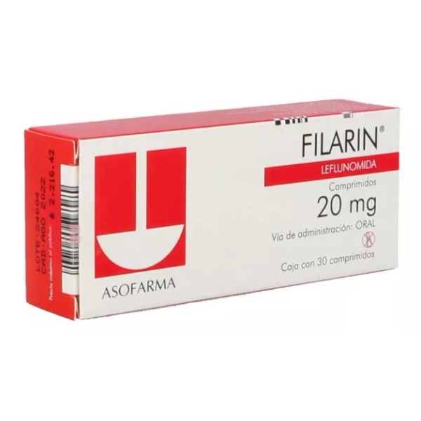 ASOFARMA DE MEXICO Filarin 20 Mg 30 Comprimidos