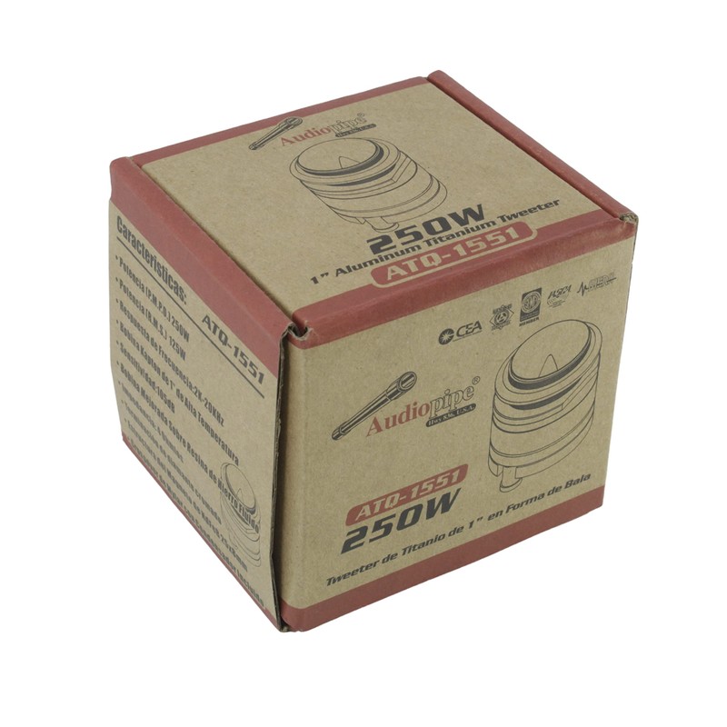 2) Audiopipe ATQ-1550 1" 200W 4 Ohm Aluminum Titanium Car