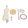 Dress Form Female Mannequin Torso Mini Dress Model with Wooden