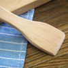 DOITOOL 4pcs Small Beech Butter Spatulas Non- Stick Wooden Turner