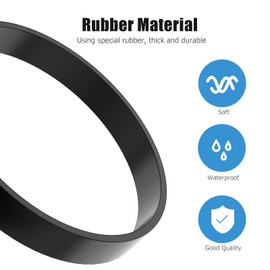 Replacement E0205 Vacuum Belt for Eureka PowerSpeed Lightweight Vacuum Cleaner Belt Parts for Eureka Models NEU180, NEU181, NEU182, NEU182A, NEU182B, NEU186, NEU188, NEU188A, NEU190, NEU202, 2-Pack