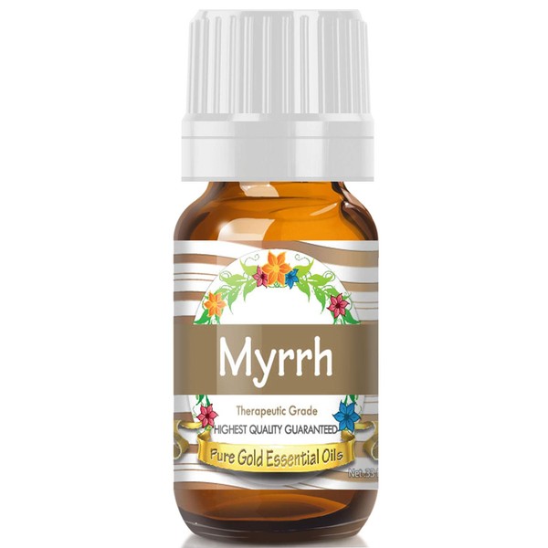 Pure Gold Essential Oils - Myrrh Essential Oil - 0.33 Fluid Ounces