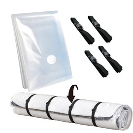 TXCAOT Mattress Compression Bag, Single, Futon Compression Bag, Storage Bag, 4 Ropes, 94.4 x 51.2 inches (240 x 130 cm), Single, Semi-Double, Latex Mattress/Memory Foam Storage Bag