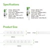 Power Board Surge Protection White 10A 240V 1M 4 Outlet