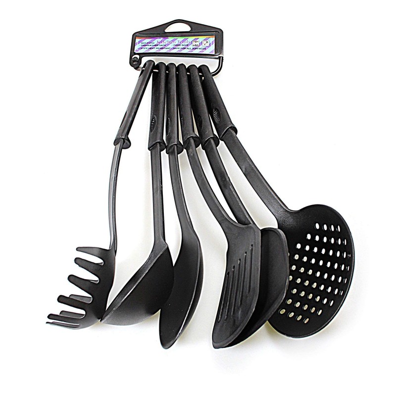 Bahob® Premium 6pc Nylon Kitchen Utensil Set for Cooking 30cm