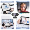 DDKJ Webcam Full HD 1080P, PC Camera with Microphone, Computer