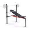 Sunny Health & Fitness Adjustable Incline Weight Bench With Rack