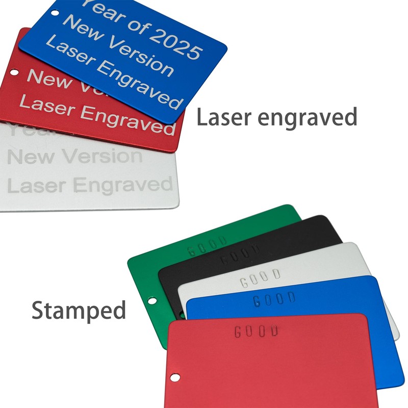 StayMax Anodized Aluminum Engraving Blanks 2x3 Inch 25 Pack (Silver)