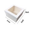 YYaaloa 8x8x8 Cake Boxes 20pcs 8 Inch with Window Clear