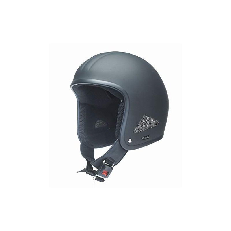 Redbike Oldtimer Motorcycle Half Shell Helmet RB 670 Matte Black