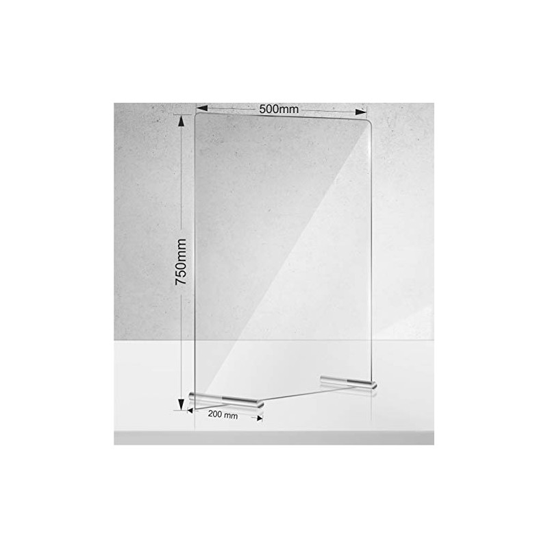 Manschin laser design acrylic protective shield, sneezing protection, spit protection,