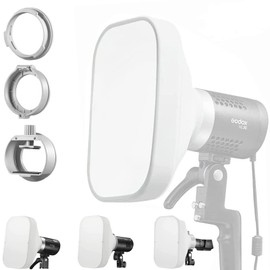 Godox ML-CS1625 Collapsible Softbox Diffusion Dome Flash Diffuser Modifier with 3 Adapters for godox V1 AD100PRO AD200PRO V860III V860II V850II TT685II TT685 TT600 TT560II TT520II TT660S AD300PRO