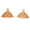 BRRNOO Breastfeeding Nipple - 2pcs Double Suction Cup Silicone Nipple
