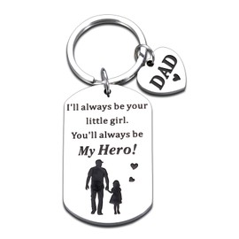 KINMES Dad Gifts from Daughter, Birthday Gifts for Dad, Fathers Day Gift Ideas, Valentines Day Christmas Keychain for Daddy from Girl, Husband Gift from Wife