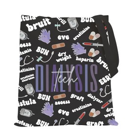 POFULL Dialysis Nurse Gifts Dialysis Technician Tote Bag Dialysis Patient Care Tech Gift (Dialysis Tech Tote Bag)