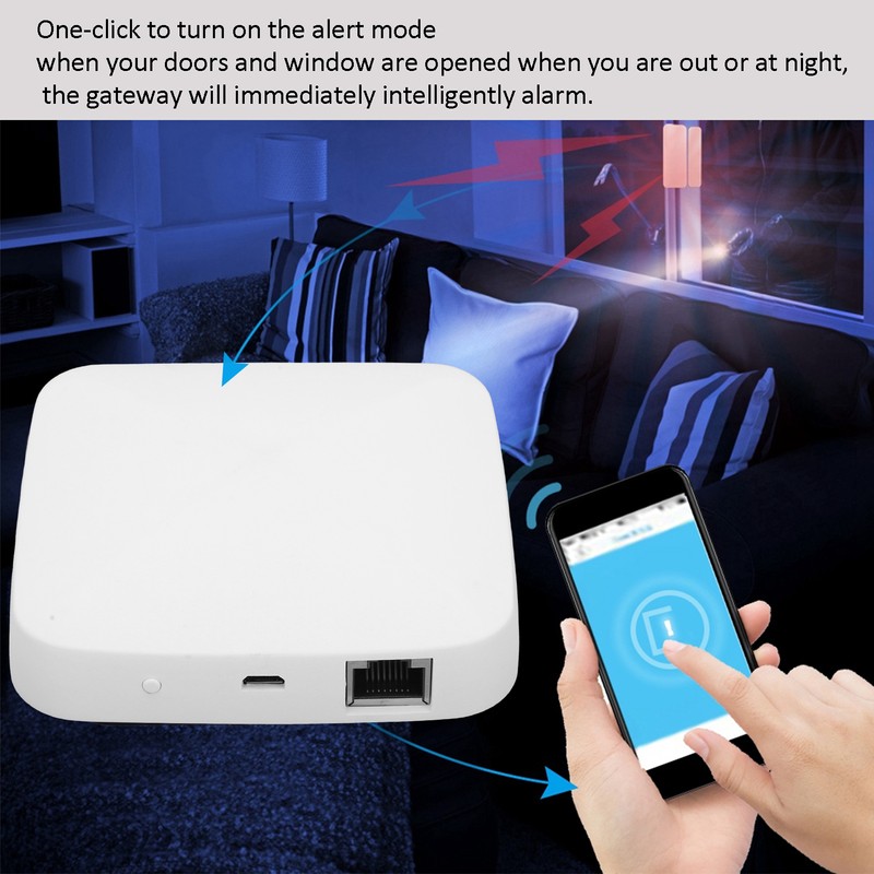 Smart Gateway Hub Home Bridge Wired APP Remote for Zigbee