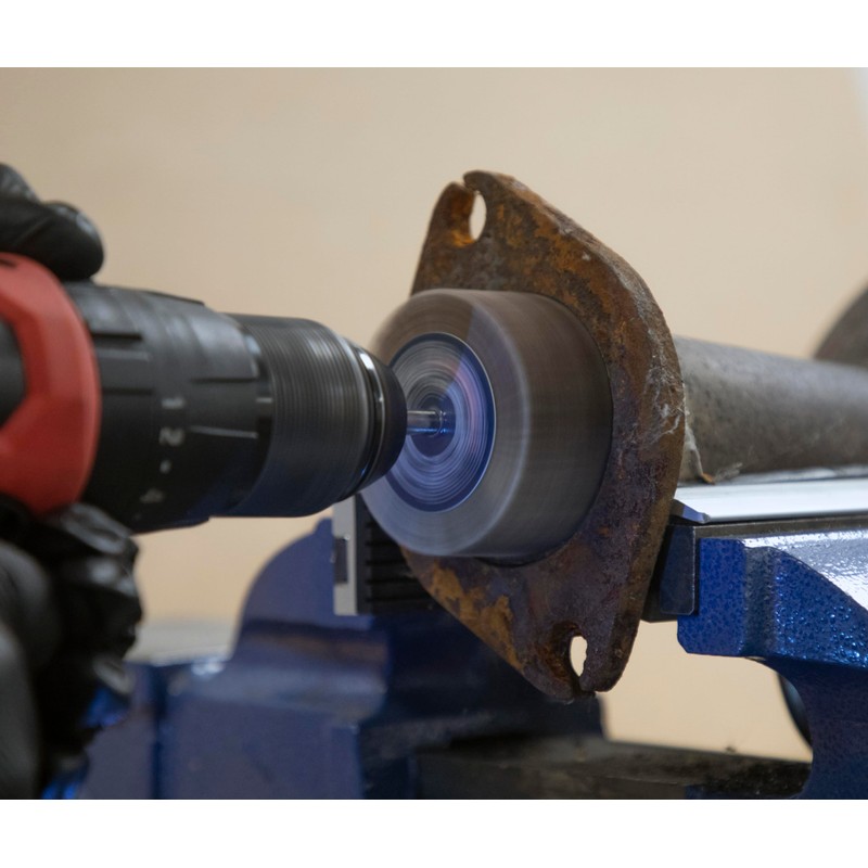 Sealey Ø60 x 30mm Abrasive Flap Wheel Ø6mm Shaft 40Grit