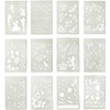 Mollytek Set of 12 Drawing Templates Stencil Sheets for Kids