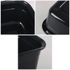 Asking 14 Quart Rectangular Plastic Dish Pan Tub, Portable Washbasin,