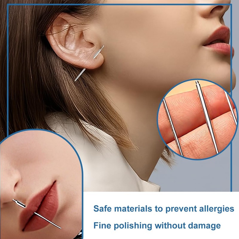 Tomedeks 6 PCS Nose piercing kit, Ear piercing kit, Belly
