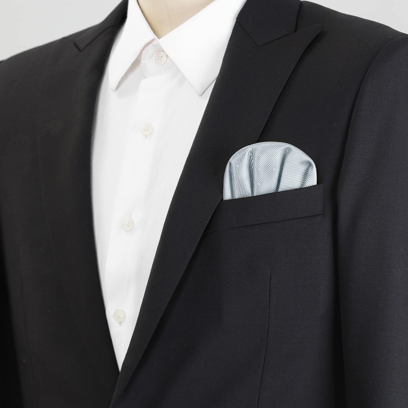 Allegra K Men's Suit for Folding Pocket Square, Polka Dots,