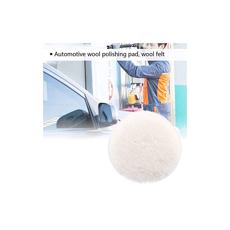 Fydun Wool Buffing Pad, Wool Polishing Pad Car Wool Buffer